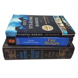 Adventures Of Sherlock Holmes/Fire Bringer/Out Stealing Horses Book Bundle